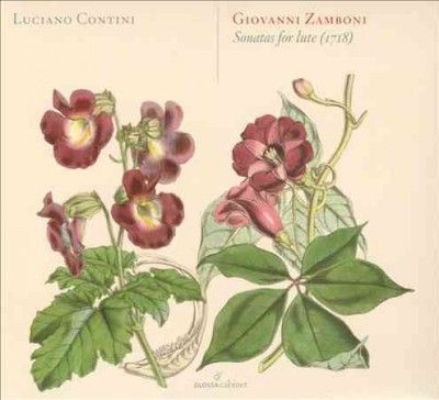 Giovanni Zamboni: Sonatas for Lute (1718) (CD / Album Digipak)