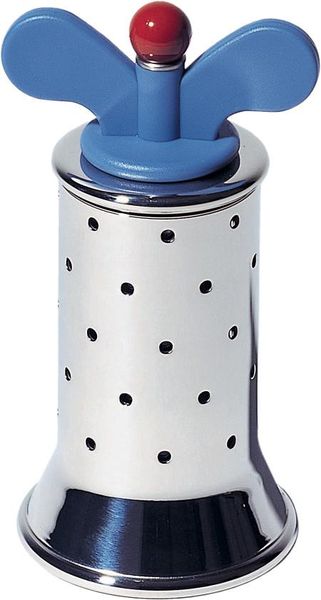 Alessi - Graves Pepper Mill - Blue &amp; Red