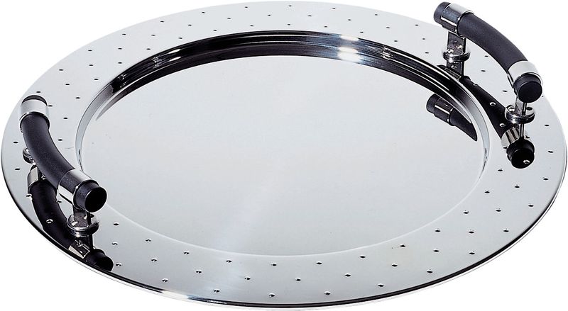 Alessi - Graves Round Tray - Black