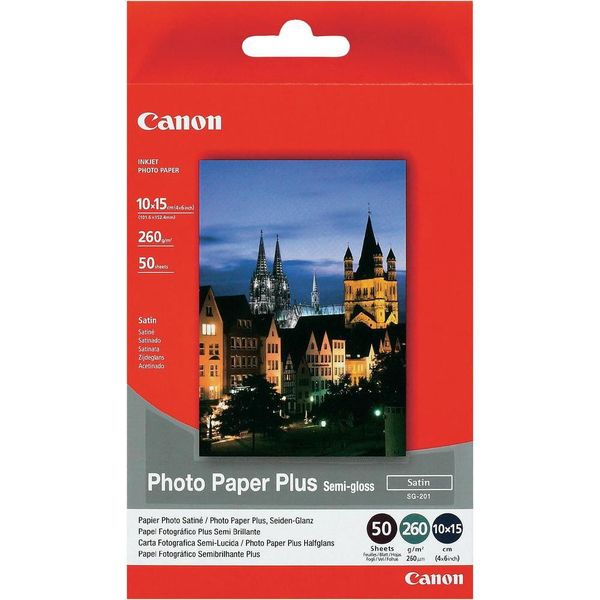 Canon SG-201 Semi Gloss 4x6" Photo Paper (50 Sheets)
