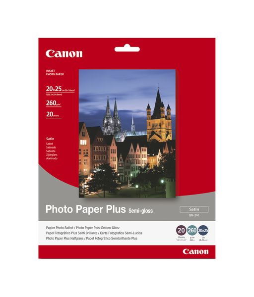 Canon SG-201 Semi Gloss 8x10" Photo Paper (20 Sheets)