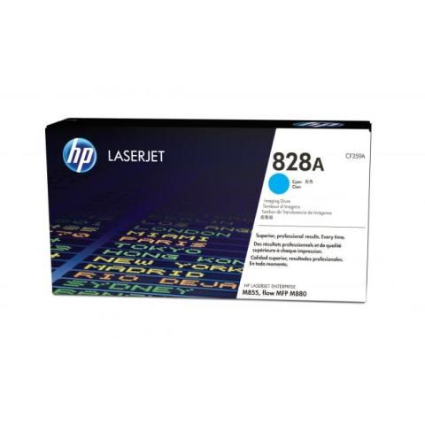 HP 828A Cyan LaserJet Image Drum with Smart Printing Technology, 30000 page