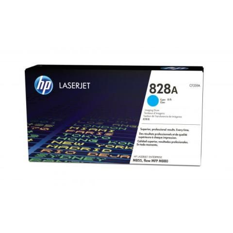 HP 828A Cyan LaserJet Image Drum with Smart Printing Technology, 30000 ...