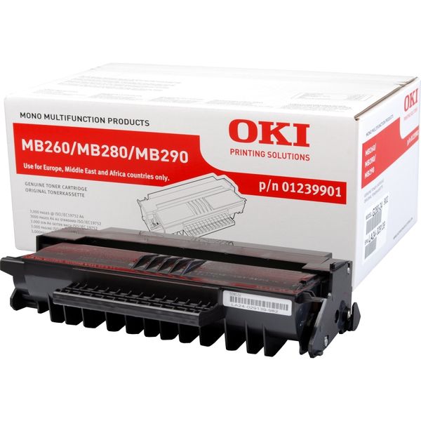 OKI 01239901 Black Laser Toner Cartridge