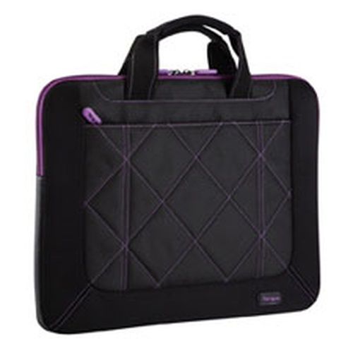 Targus Pulse Laptop Slipcase 13" - 14.1" - Black/Purple