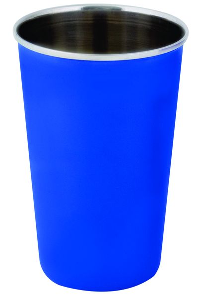 Leisurequip S/Steel Tumbler 330ml Navy Blue Matt Finish with Rolled Edge