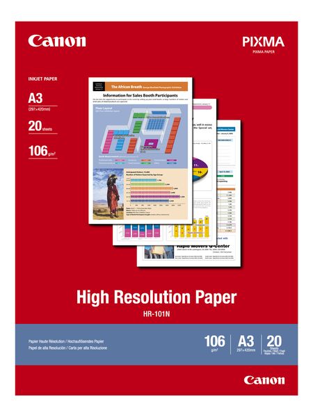 Canon HR-101N Business Use A3 High Resolution Paper (20 Sheets)