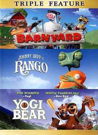 Barnyard/Rango/Yogi Bear - (Region 1 Import DVD)