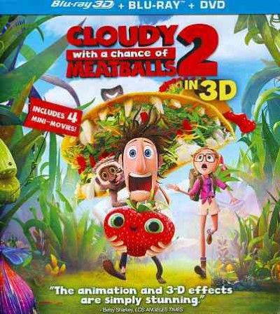 Cloudy with a Chance of Meatballs 2 3 - (Region A Import Blu-ray Disc)