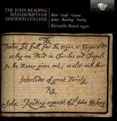 The John Reading Manuscripts of Dulwich College (CD / Album)