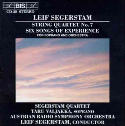 String Quartet No. 7/experience Song (Valjakka) (CD / Album)