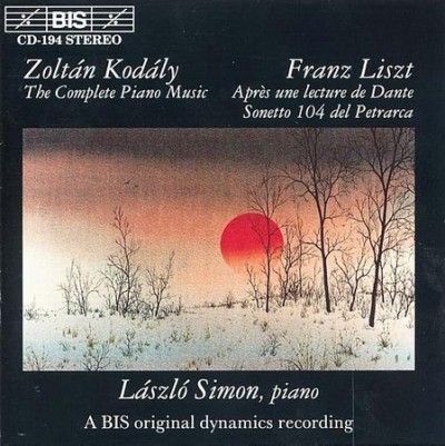 Piano Music By Kodaly and Liszt (Simon) (CD / Album)