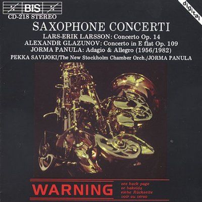 Saxophone Concertos (Stockholm, Savijoki, New Stockholm Co) (CD / Album)