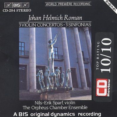 3 Violin Concertos (Orfeus Kammarorkester, Sparf) (CD / Album)