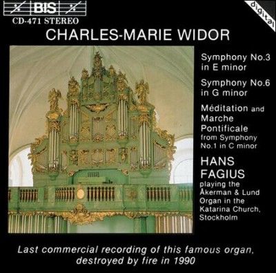 Organ Symphonies Nos. 3, 6 and 1 (Fagius) (CD / Album)