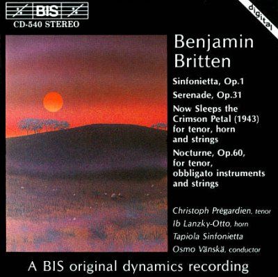 Sinfonietta Op. 1 (Vanska, Tapiola Sinfonietta, Pregardien) (CD / Album)