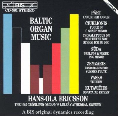 Baltic Organ Music (Ericsson) (CD / Album)