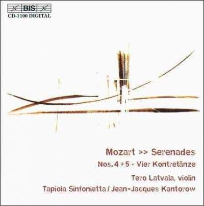 Serenades Nos. 4 and 5, Vier Kontretanze (Kantorow, Latvala) (CD / Album)