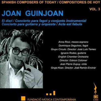English Chamber Orch - Guinjoan: Spanish Composer Of Today V3 (CD)