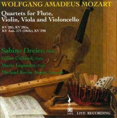 Sabine Dreier - Mozarts: Qts For Flute Violin Viola (CD)