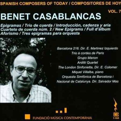 Trio A Cordes De Par - Casablancas: Spanish Composers Toda V7 (CD)