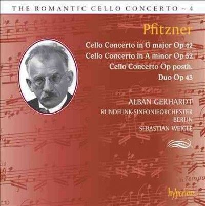 Alban Gerhardt - Pfitzner: Romantic Cello Cto Vol 4 (CD)