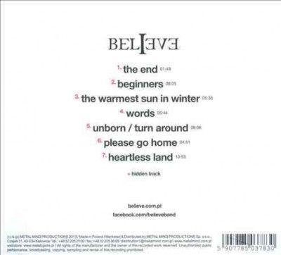 Believe - Warmest Sun In Winter (CD)
