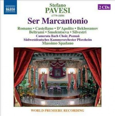 Marco Filipp Romano - Pavesi: Ser Marcantonio (CD)