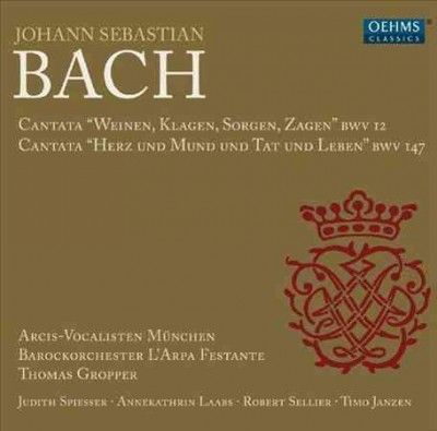 Johann Sebastian Bach: Cantata, 'Wienen, Klagen, Sorgen, Zagen'.. (CD / Album)