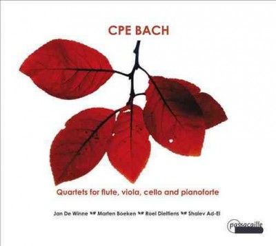 C.P.E. Bach: Quartets for Flute, Viola, Cello and Pianoforte (CD / Album)
