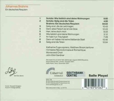 Monteverdi Choir - Brahms/schutz: Ein Deutsches Requiem (CD)
