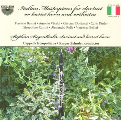 Italian Masterpieces for Clarinet Or Basset Horn and Orchestra (CD / Album)