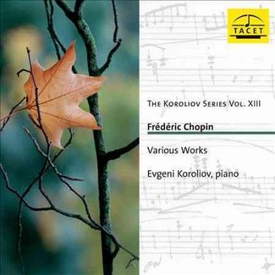 Frederic Chopin: Various Works (CD / Album)
