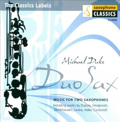 Duo Sax:Music for Two Saxophones - (Import CD)