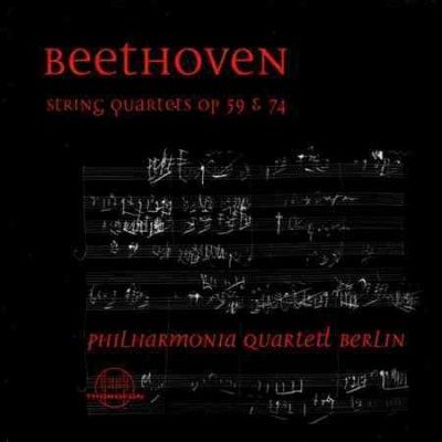 Philharmonia Quartet - Beethoven: Streichquartette Op 59 &amp; 74 (CD)