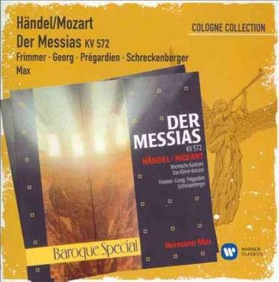 Hermann Max - Handel/mozart: Der Messias Kv 573 (CD)