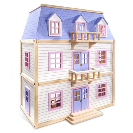 Melissa & doug wooden outlet dollhouses