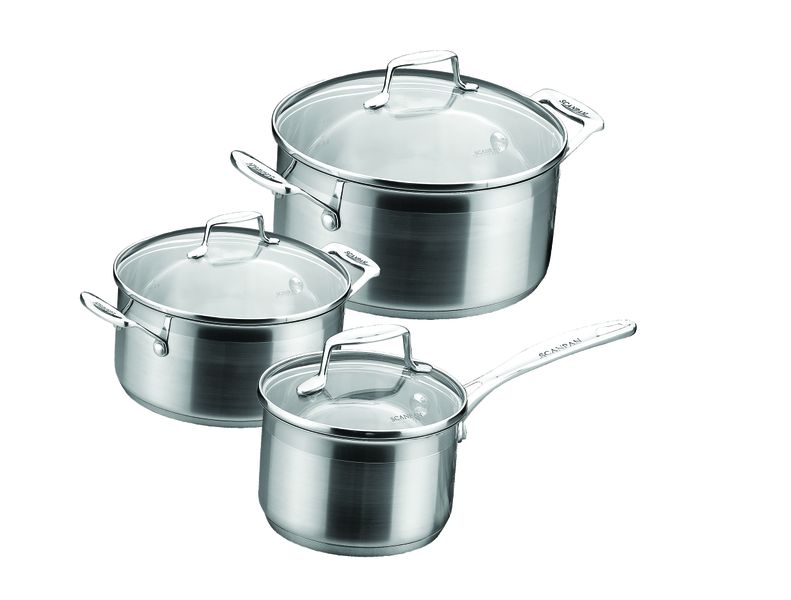 Scanpan - Impact 3piece Cookware Set - Stainless Steel