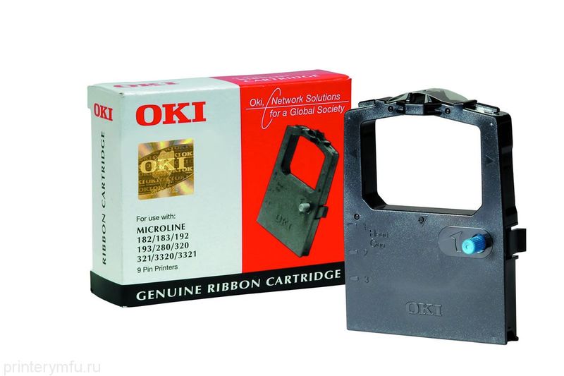 OKI 01108002 Black Ribbon Cartridge