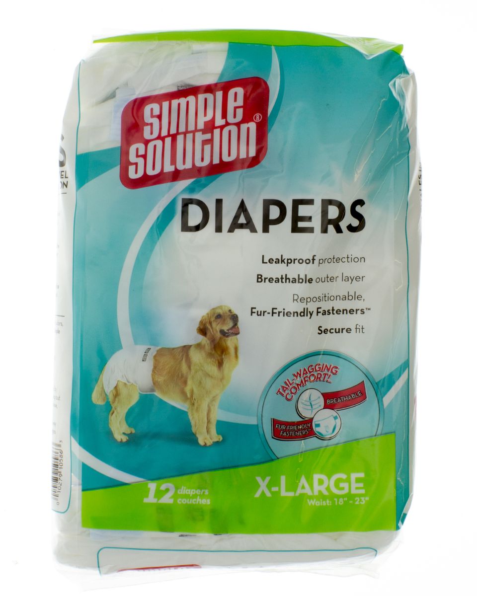 Simple Solution Disposable Diapers ExtraLarge 12 Pack Buy