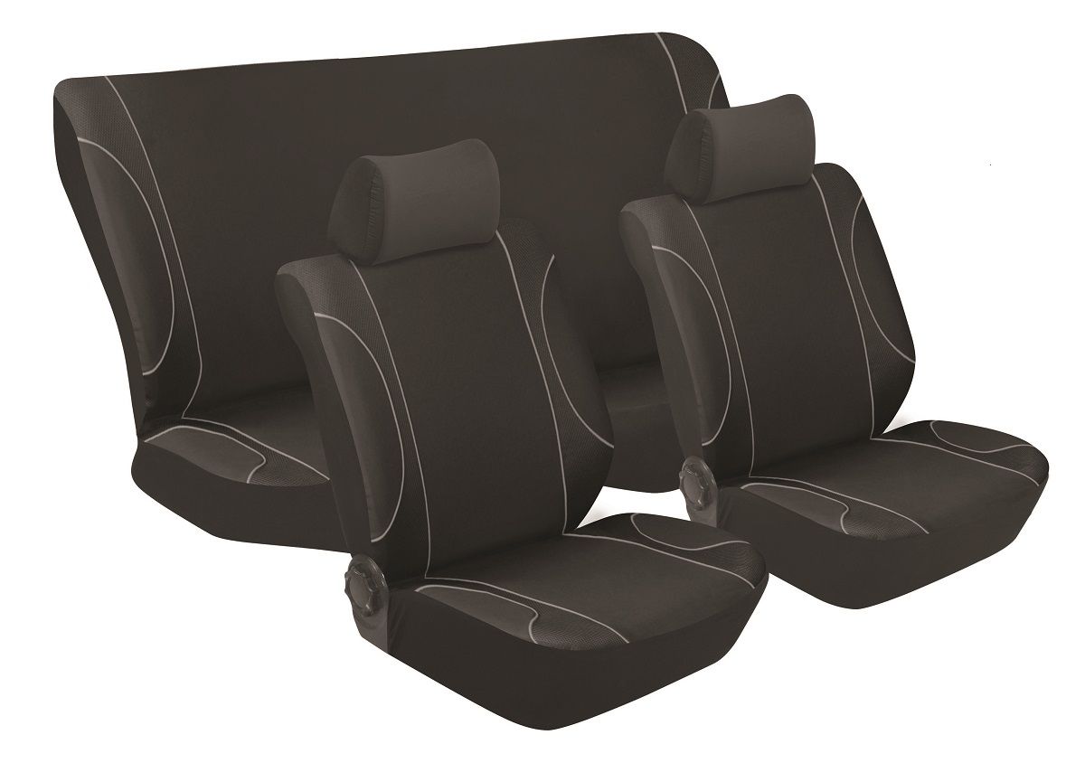 Stingray Monaco Car Seat Cover Set Black & Grey Buy Online in