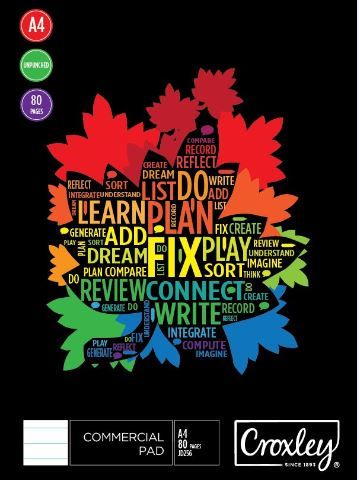 Croxley JD265 F&amp;M 80Sheet Unpunched Executive Desk Pad (Pack of 10)