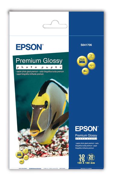 Epson Premium Glossy 255gsm Photo Paper - 10x15cm (20 Sheets)