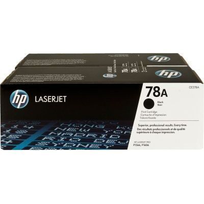 HP # 78A LaserJet Black Print Cartridge - Dual Pack
