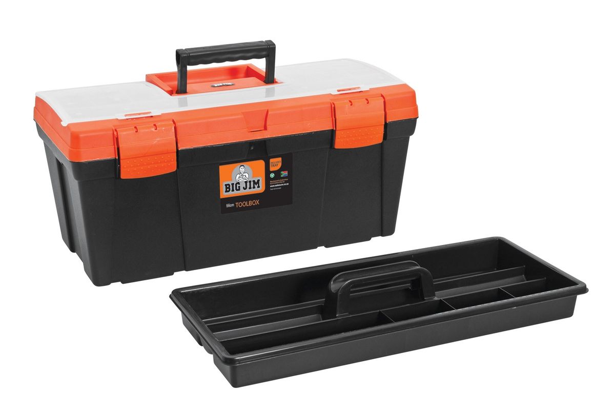 Big Jim Toolbox 56cm Black & Orange Buy Online in South Africa