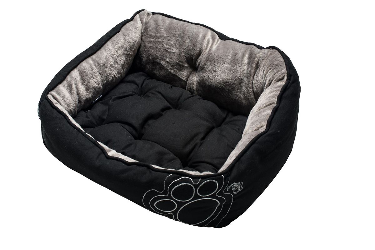 Rogz Dog Bed 520mm x 380mm x 250mm Black Paw Buy Online in South