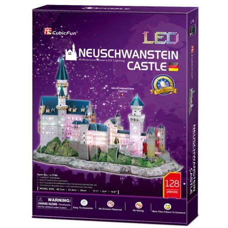 Neuschwanstein Castle, 3D Puzzle Buildings