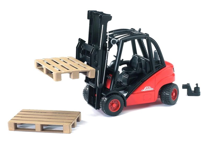 Bruder Linde fork lift H30D with Pallet