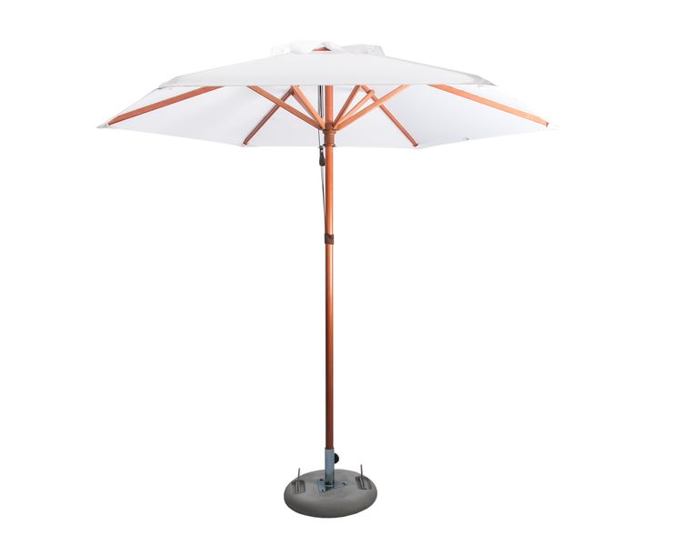 Cape Umbrellas - 2.6m Classic Line Tokai Hexagonal Umbrella - White