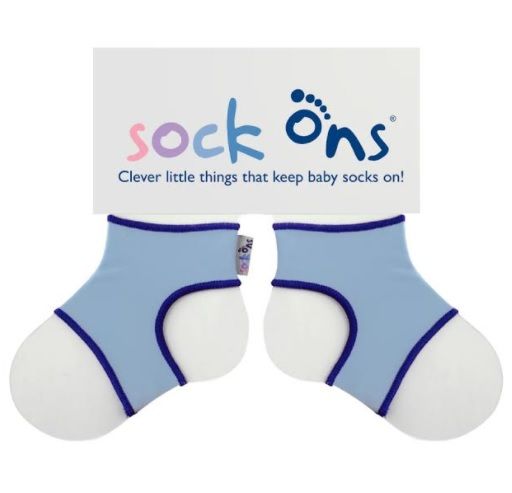 Sock Ons - Classic Baby Blue Socks - (Size: 6 - 12 months)